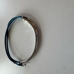 Silver and Black Bracelet